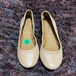 Lucky Brand Cream Nude Blush Tan Erin Flats Size 8